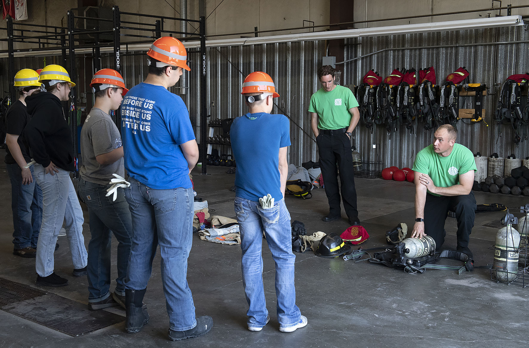 Alliance wrestling visits Lincoln Fire and Rescue